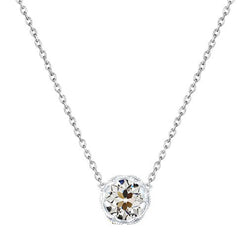 Hänge-Anhänger 14K Weißgold – Brillant Antik-Kissen-Schliff 1