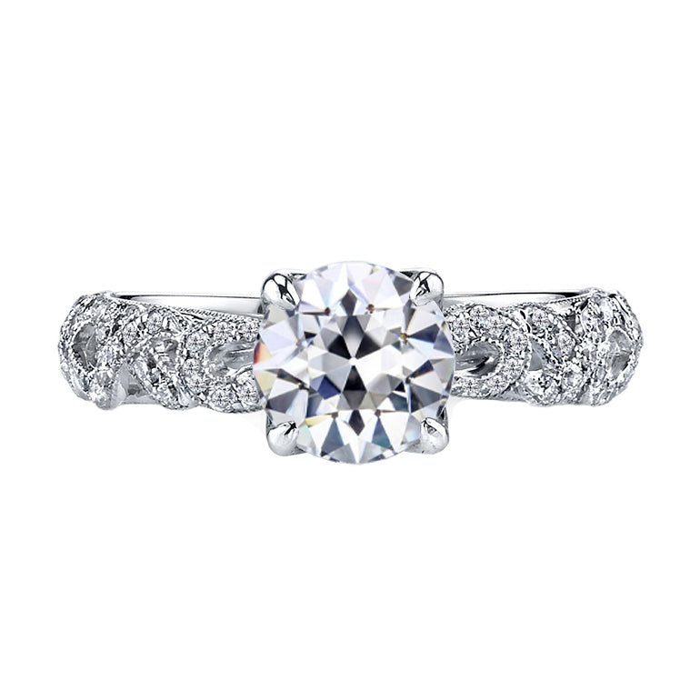 Natürlicher Edler Diamant Solitär-Ring 2 Karat 14K Weißgold – Hauptansicht