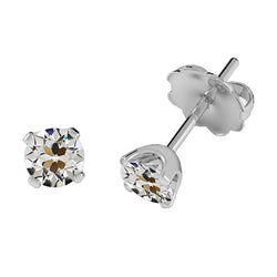 Hochwertiger Ohrstecker mit Old Mine Cut Edler Diamant – 1,50