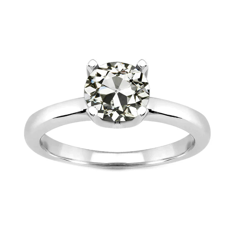 Natürlicher Brillant Einzelstein-Ring – Hauptansicht