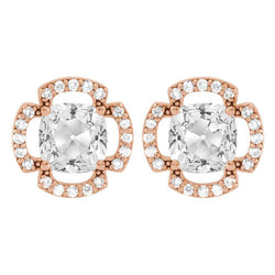 Brillant im Kissen-Schliff Ohrhänger 7,50 Karat – 14K Roségold