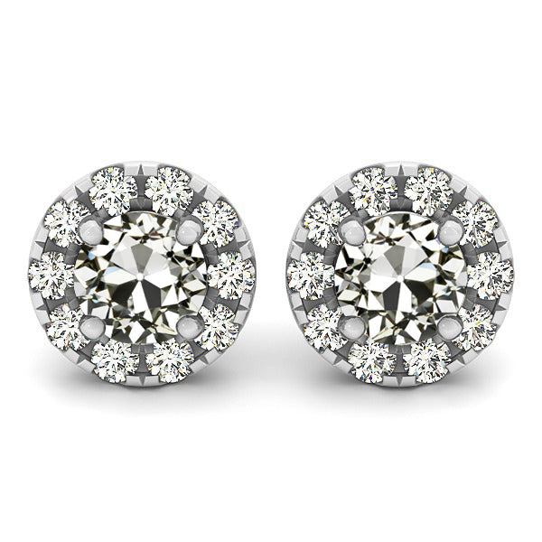 Ohrstecker 14K Weißgold mit Diamant – Hauptansicht