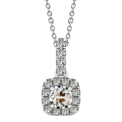 Luxuriöser Diamant Halo – 2,50 Karat 14K Weißgold
