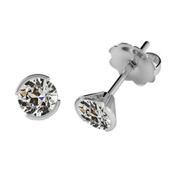 Premium Ohrringe mit Zargenfassung Brillant – 1,50 Karat