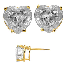14K Gelbgold Ohrhänger mit Brillant – 10 Karat