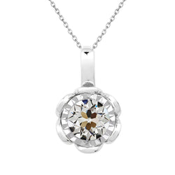 Exquisiter Diamant Hänge-Anhänger 2 Karat – 14K Weißgold von