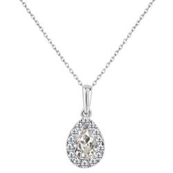 Luxuriöser Edler Diamant Hänge-Anhänger – 2,50 Karat 14K Weißgold