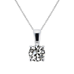 Echter Edler Diamant Anhänger 1,50 Karat – 14K Weißgold
