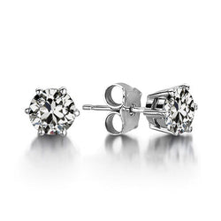 Handgefertigter Edler Diamant Ohrstecker 1 Karat – 14 Karat