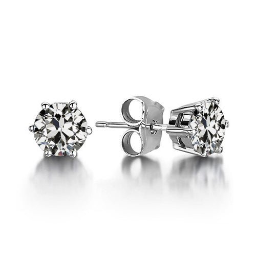Naturreiner Edler Diamant Ohrstecker – Hauptansicht