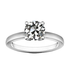 Brillant im Antik-Kissen-Schliff Solitär-Verlobungsring 2 Karat
