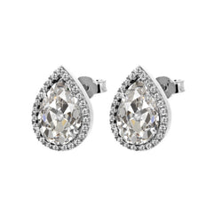 Ohrhänger 14K Weißgold – Edler Diamant Antik-Kissen-Schliff 2