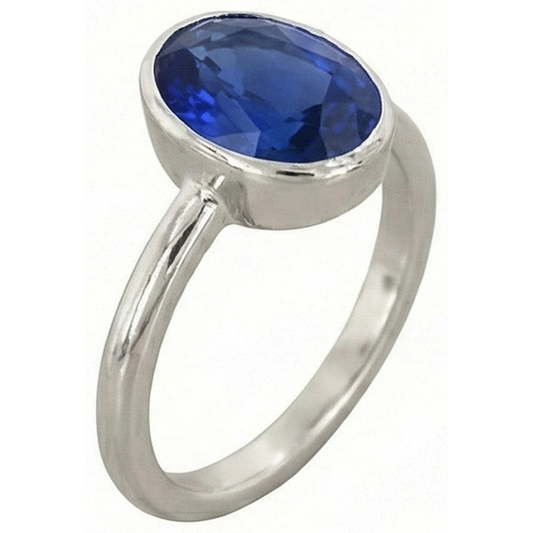 echter oval diamant 2Karat ring Seitenansicht