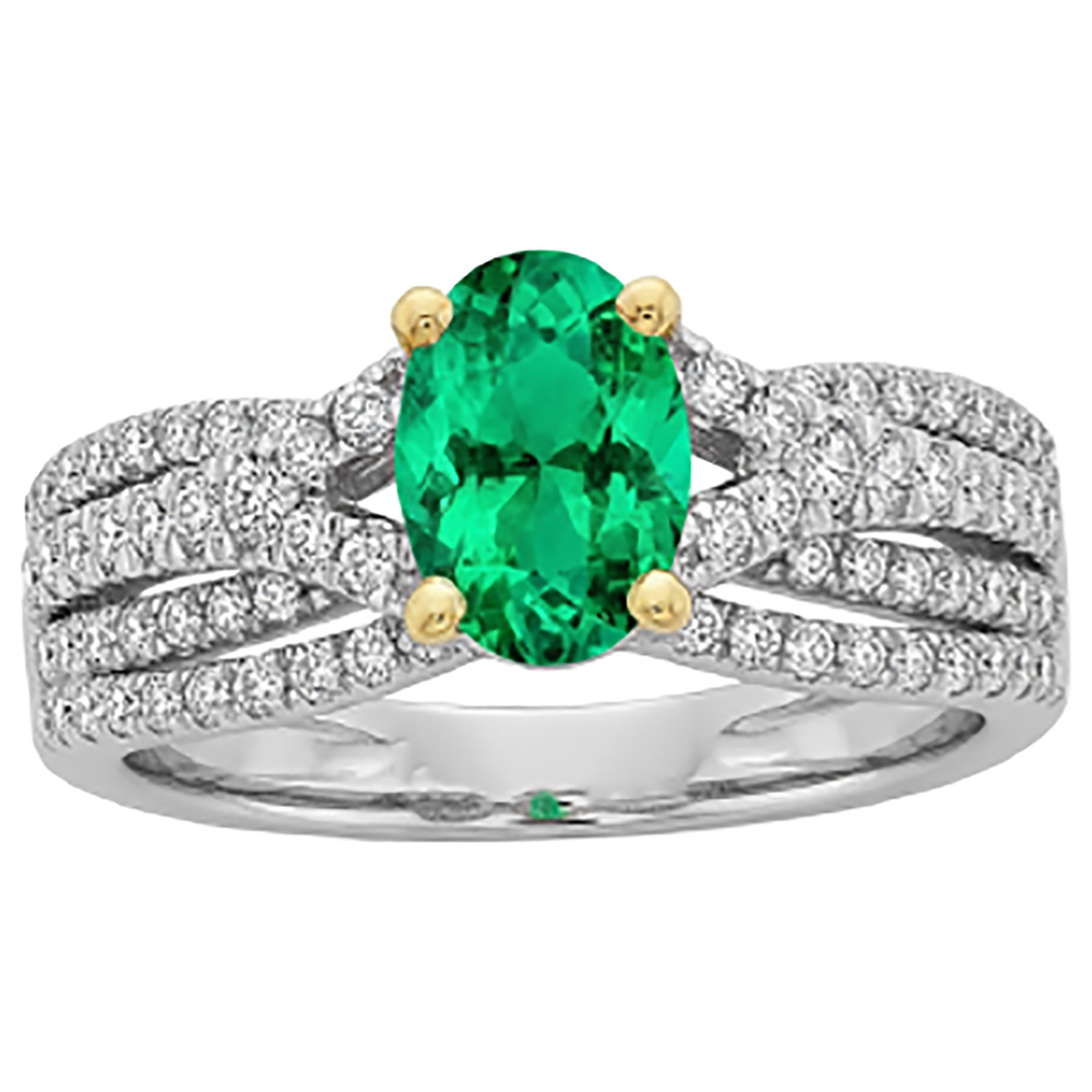 Handgemachter Edelstein-Ring 2,50 Karat – Profilansicht