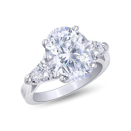 Oval-geschliffener-3-Karat-Diamant-Schmuckring-mit-drei-Steinen-14K-echtes-Weissgold