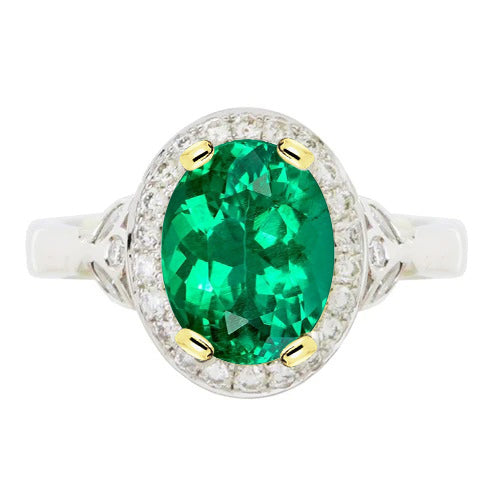 Kunstvoller Schmuckstein-Ring 3,50 Karat – Hauptansicht