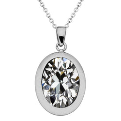 Luxuriöser Hänge-Anhänger mit Antik-Kissen-Schliff Diamant