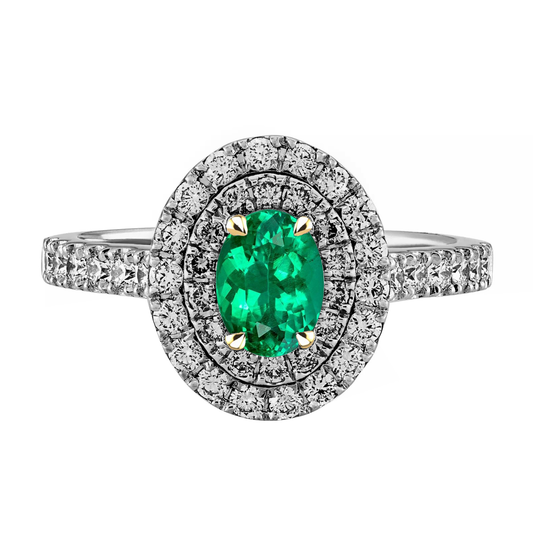 Stilvoller Edelstein-Ring 2 Karat – Hauptansicht