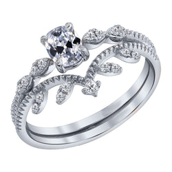 Brillant Jubiläumsring Antragsring 2 Karat in 14K Weißgold