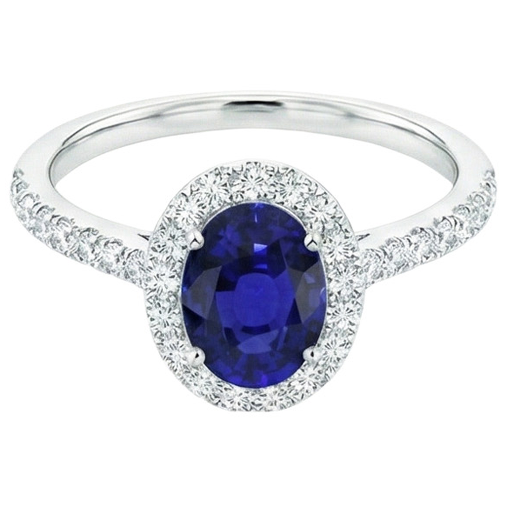 echter oval diamant 5.50Karat ring Detailansicht