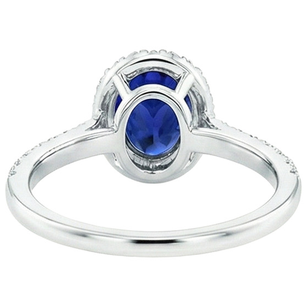 echter oval diamant 5.50Karat ring auf Weiß