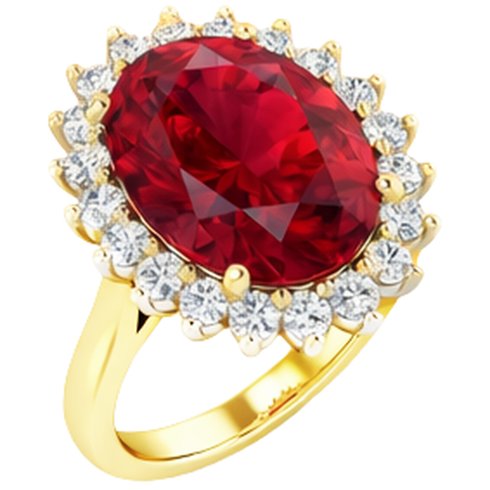 Ovaler Burma-Rubin-Aus der Erde Abgebauter Natürlicher Diamant-Blumen-Stil Ring 10,50 Karat zweifarbiges Gold