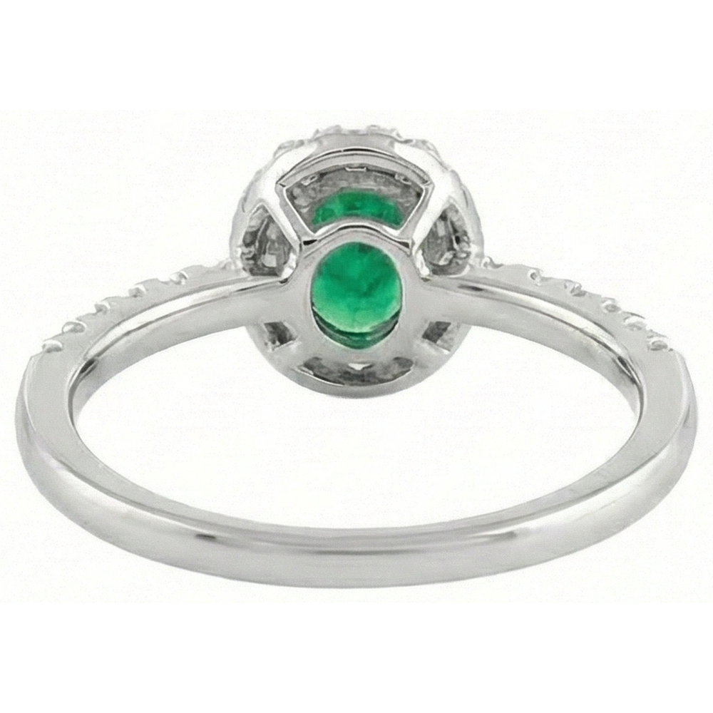 echter oval diamant 3.85Karat ring auf Weiß