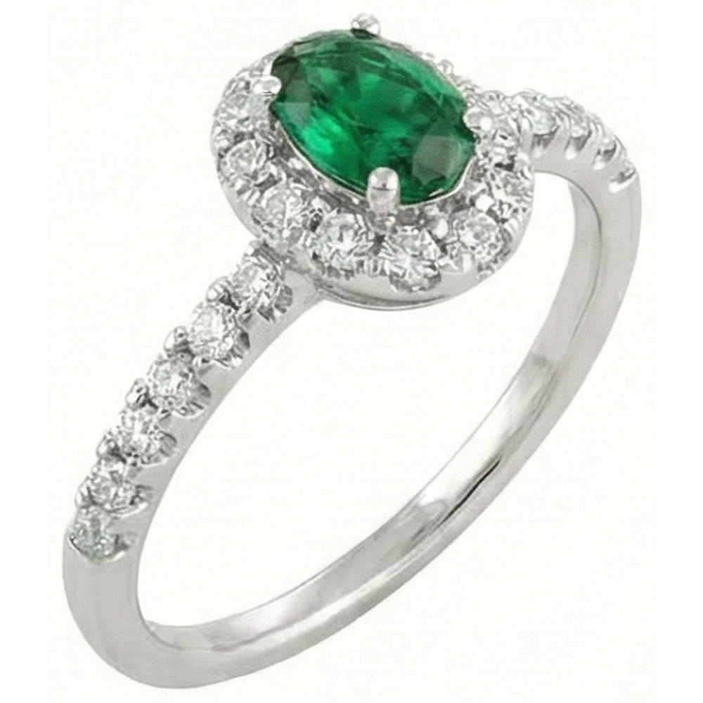 echter oval diamant 3.85Karat ring Detailansicht