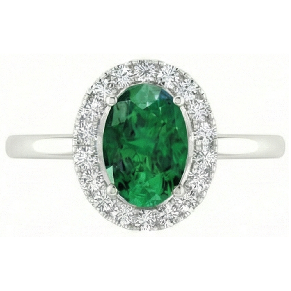 echter oval diamant 4.50Karat ring Seitenansicht