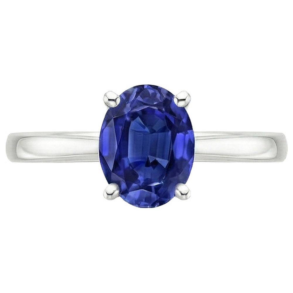 echter oval diamant 3Karat ring auf Weiß