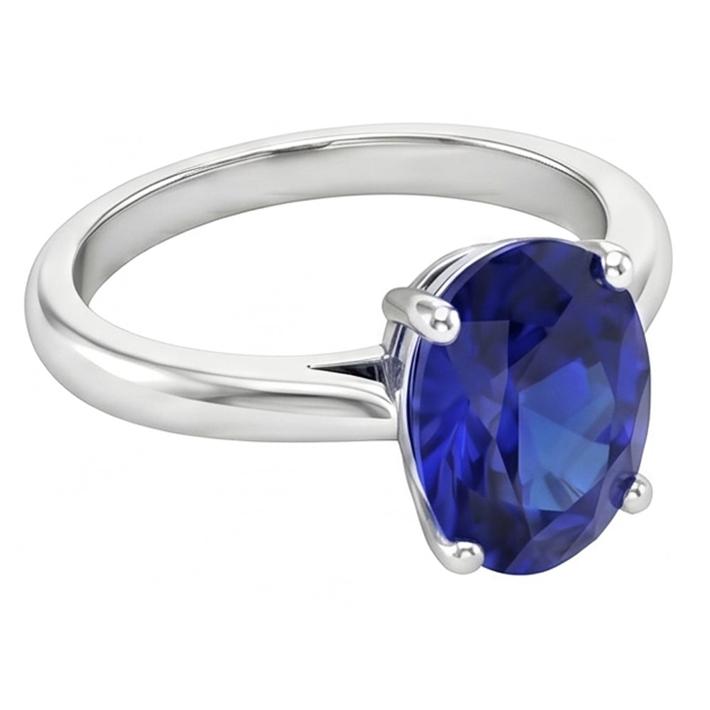 echter oval diamant 14Karat ring Detailansicht