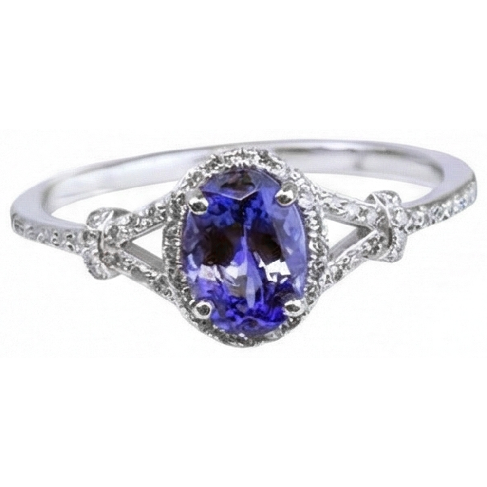 echter oval diamant 3.60Karat ring Seitenansicht