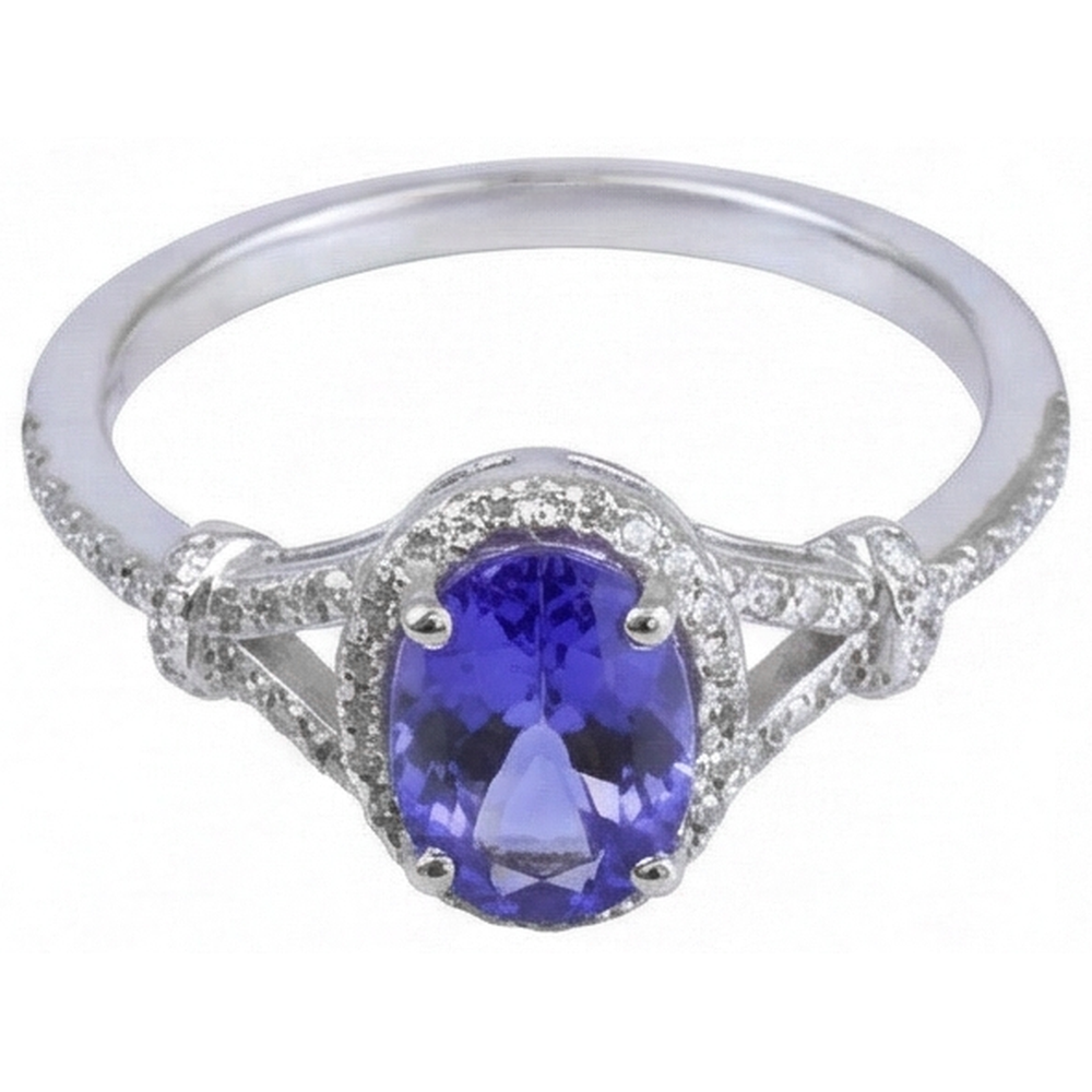 echter oval diamant 3.60Karat ring Detailansicht
