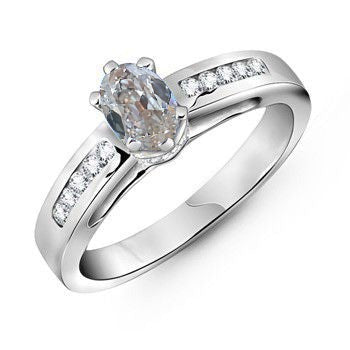 Ovaler alter Bergmann Echt Diamant-Verlobungsring 1,50 Karat Damenschmuck