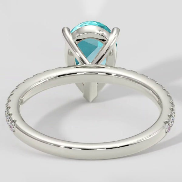 Paraiba-Turmalin, 2 Karat, Verlobungsring