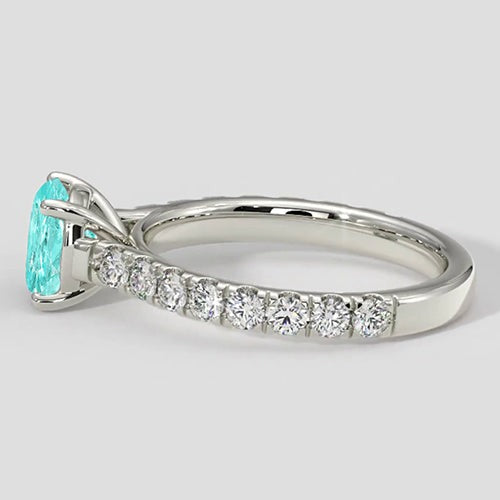 Paraiba Ring Rundschliff 1,75 Karat