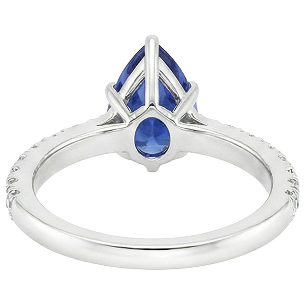 echter round diamant 5.50Karat ring Seitenansicht
