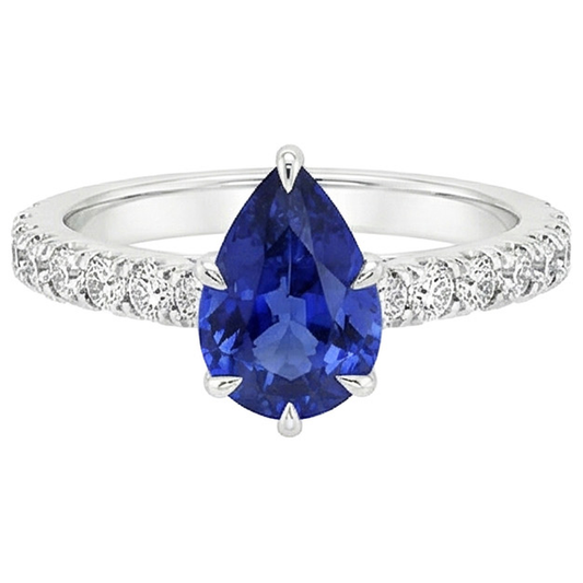 echter round diamant 5.50Karat ring Profilansicht