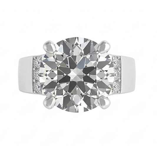 Pavé Diamant Männer-Ring 2 Karat – 10K White Gold