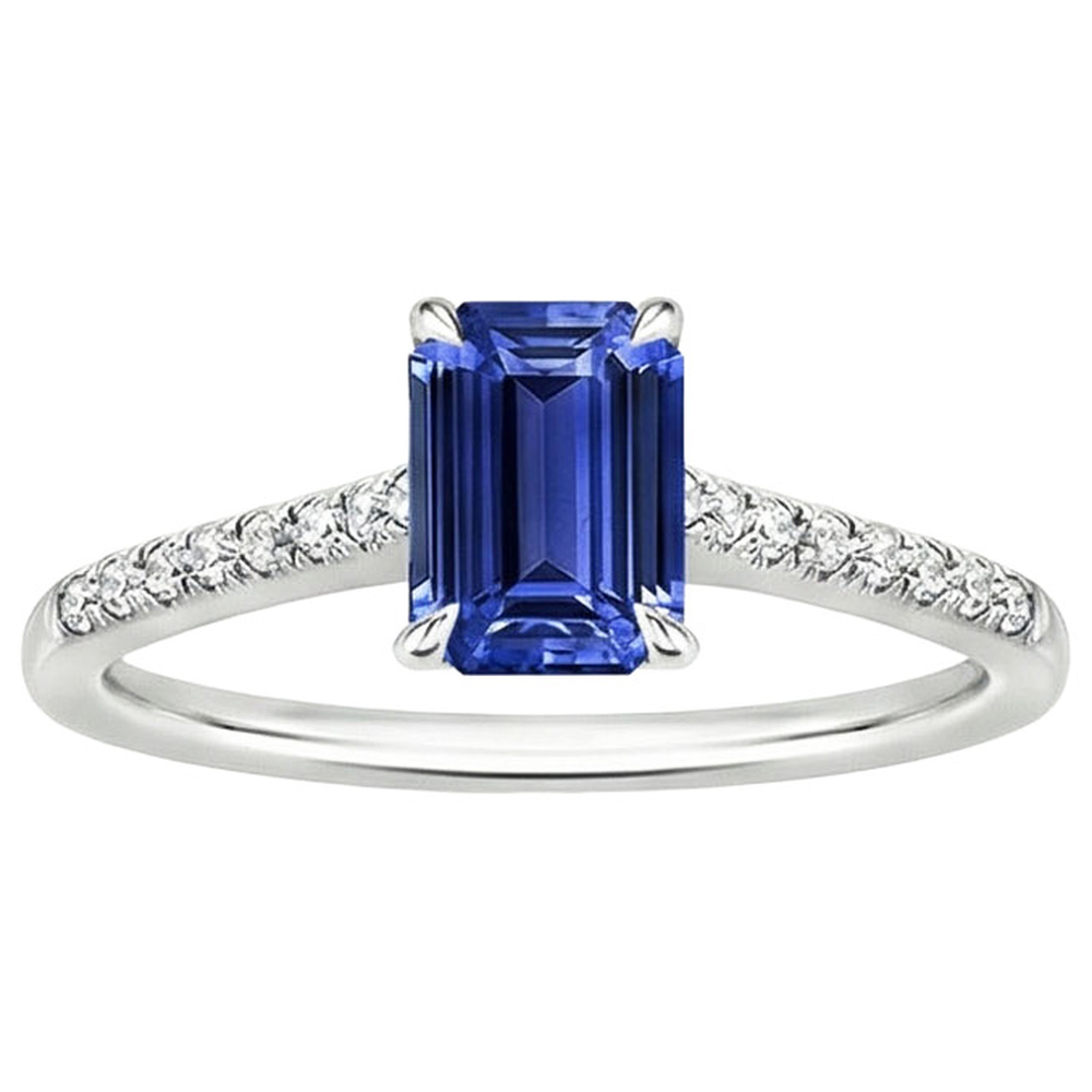 echter round diamant 3.50Karat ring Draufsicht