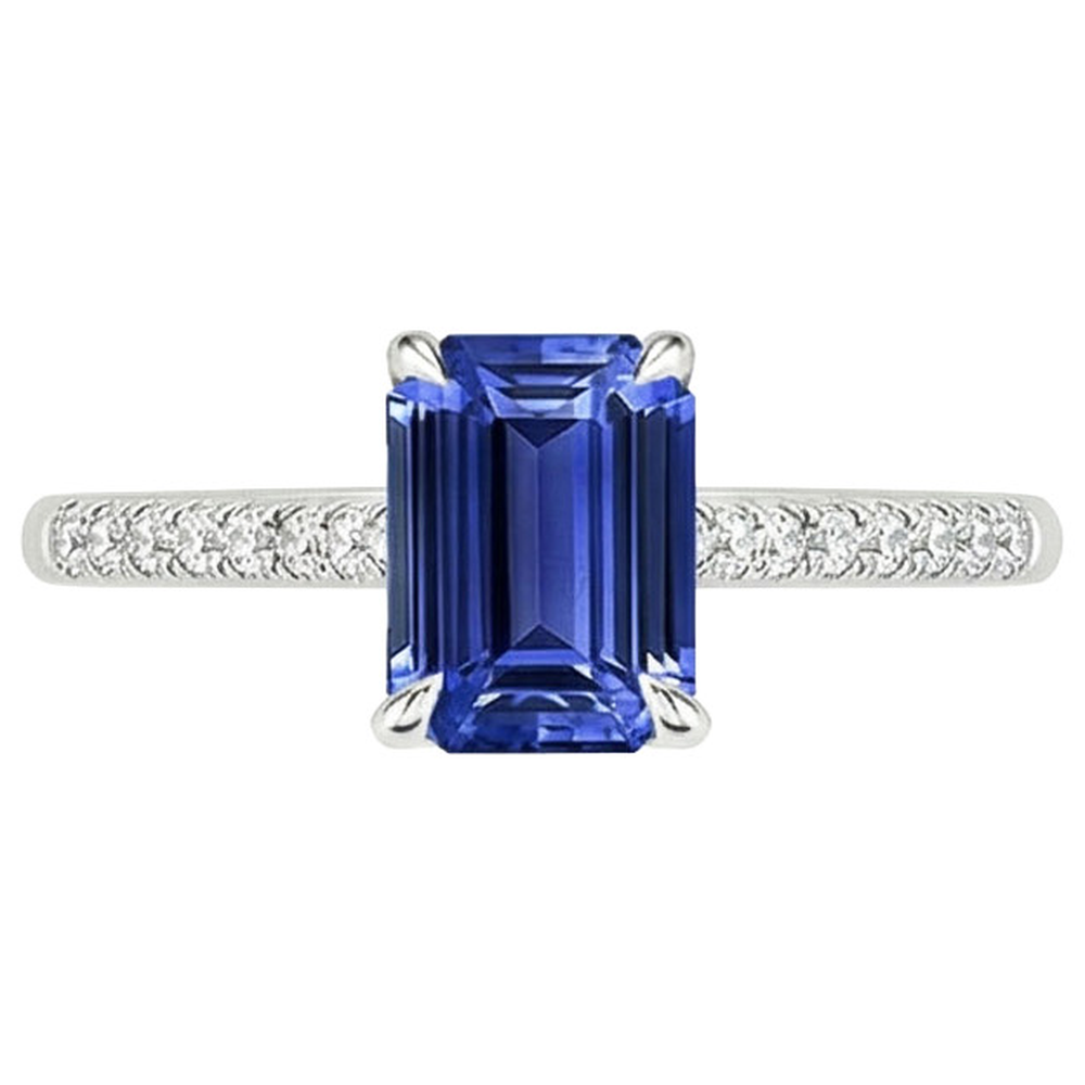 echter round diamant 3.50Karat ring Profilansicht