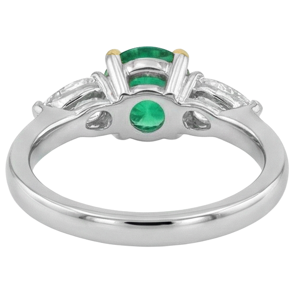 Feiner Schmuckstein-Ring 2 Karat – Rückansicht