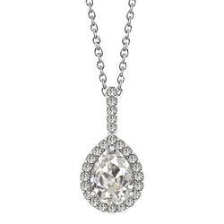 1 Karat Edler Diamant Halo in 14K Weißgold