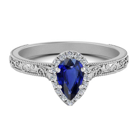 Glänzender Edelstein-Ring 1 Karat – Hauptansicht