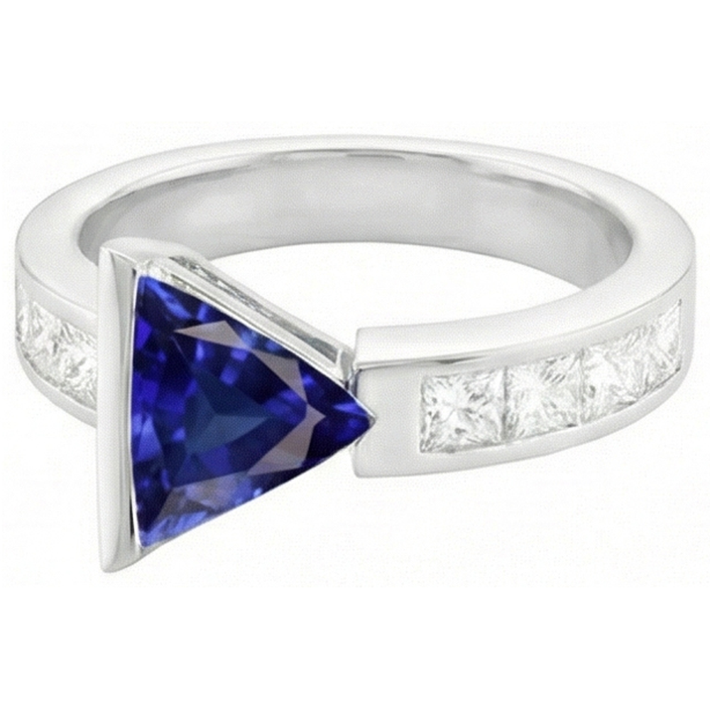 echter princess diamant 1.25Karat ring Detailansicht