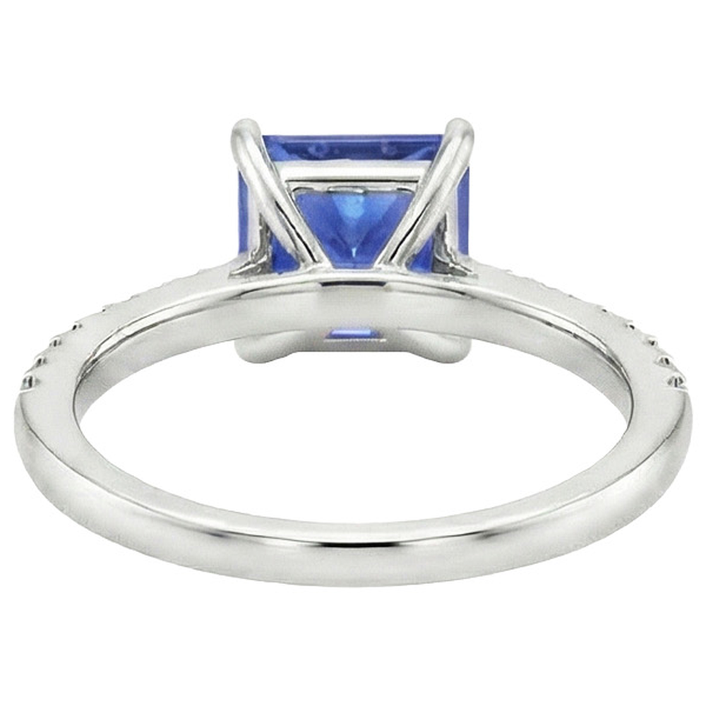 echter princess diamant 5.75Karat ring auf Weiß