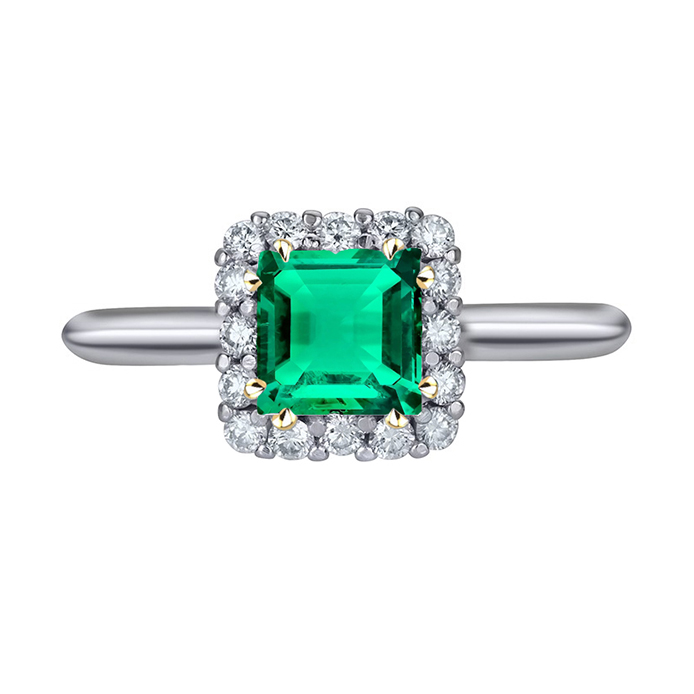 Handgemachter Schmuckstein-Ring 3 Karat – Hauptansicht