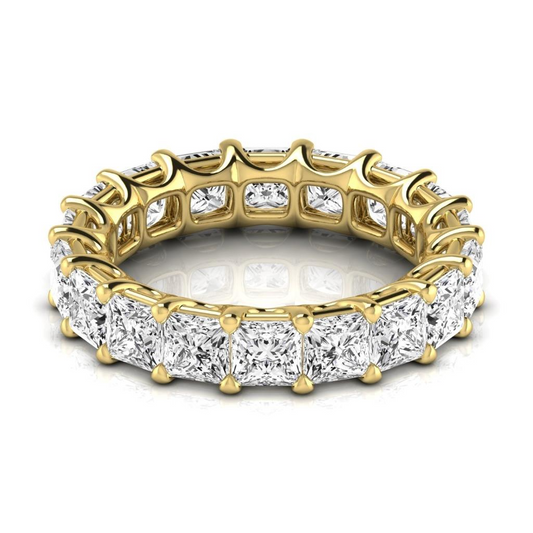 Eternity Band 14K Gelbgold mit Edler Diamant – Frontansicht