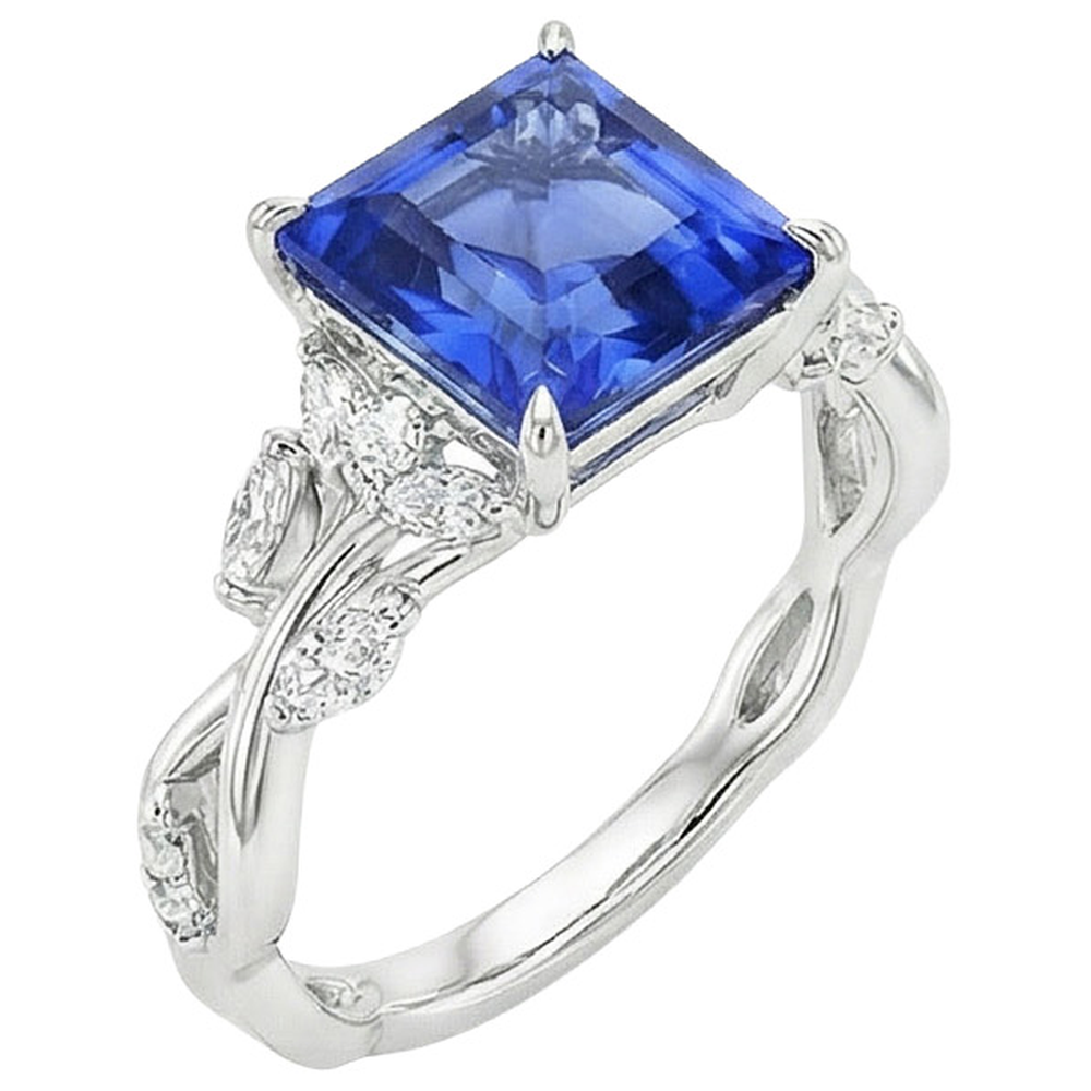 echter marquise diamant 6.75Karat ring Draufsicht
