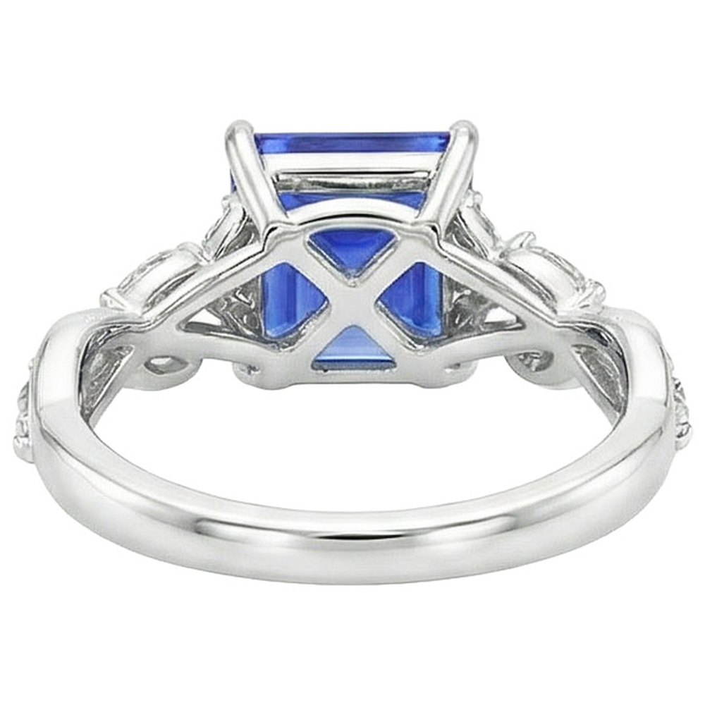 echter marquise diamant 6.75Karat ring auf Weiß